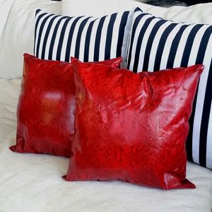 Two Snake Skin Pillows